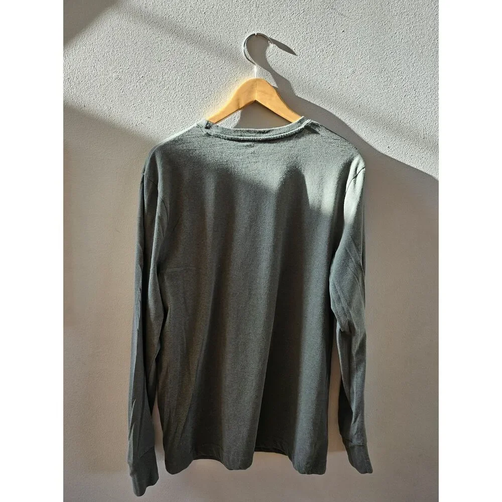 Dark Green Life Is Good “UNPLUG” Long-Sleeve T-Shirt - Men's - Picture 3 of 3